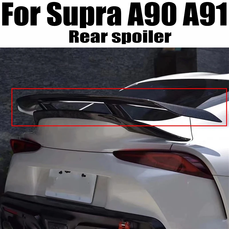 For Toyota Supra A90 A91 2019-2024 GT Style Carbon fibre Trunk Spoiler Wing Tailgate Flap Trim Decklid Body Accessories
For Toyota Supra A90 A91 2019-2024 GT Style Carbon fibre Trunk Spoiler Wing Tailgate Flap Trim Decklid Body Accessories