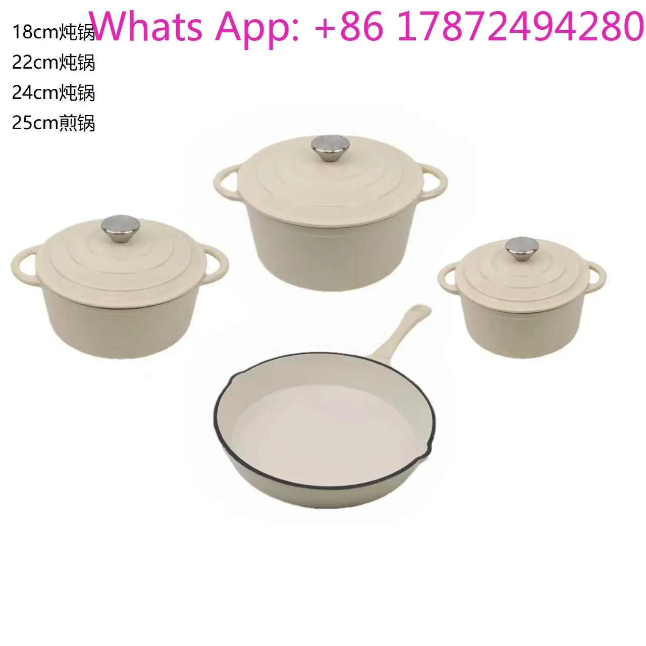 Cast Iron Enamel Cookware 4-Piece Set Dutch Oven Milk Pan Frying Pan Seafood Pot Non-Stick
Cast Iron Enamel Cookware 4-Piece Set Dutch Oven Milk Pan Frying Pan Seafood Pot Non-Stick
