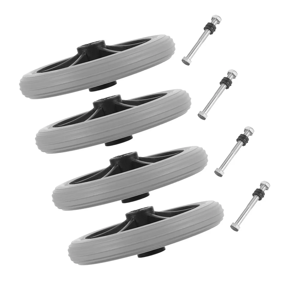 4Pcs Wheelchair Front Caster Wheels Smooth Rotation Durable Solid Tires Replacement Parts for Manual Electric Wheelchairs Walker
4Pcs Wheelchair Front Caster Wheels Smooth Rotation Durable Solid Tires Replacement Parts for Manual Electric Wheelchairs Walker