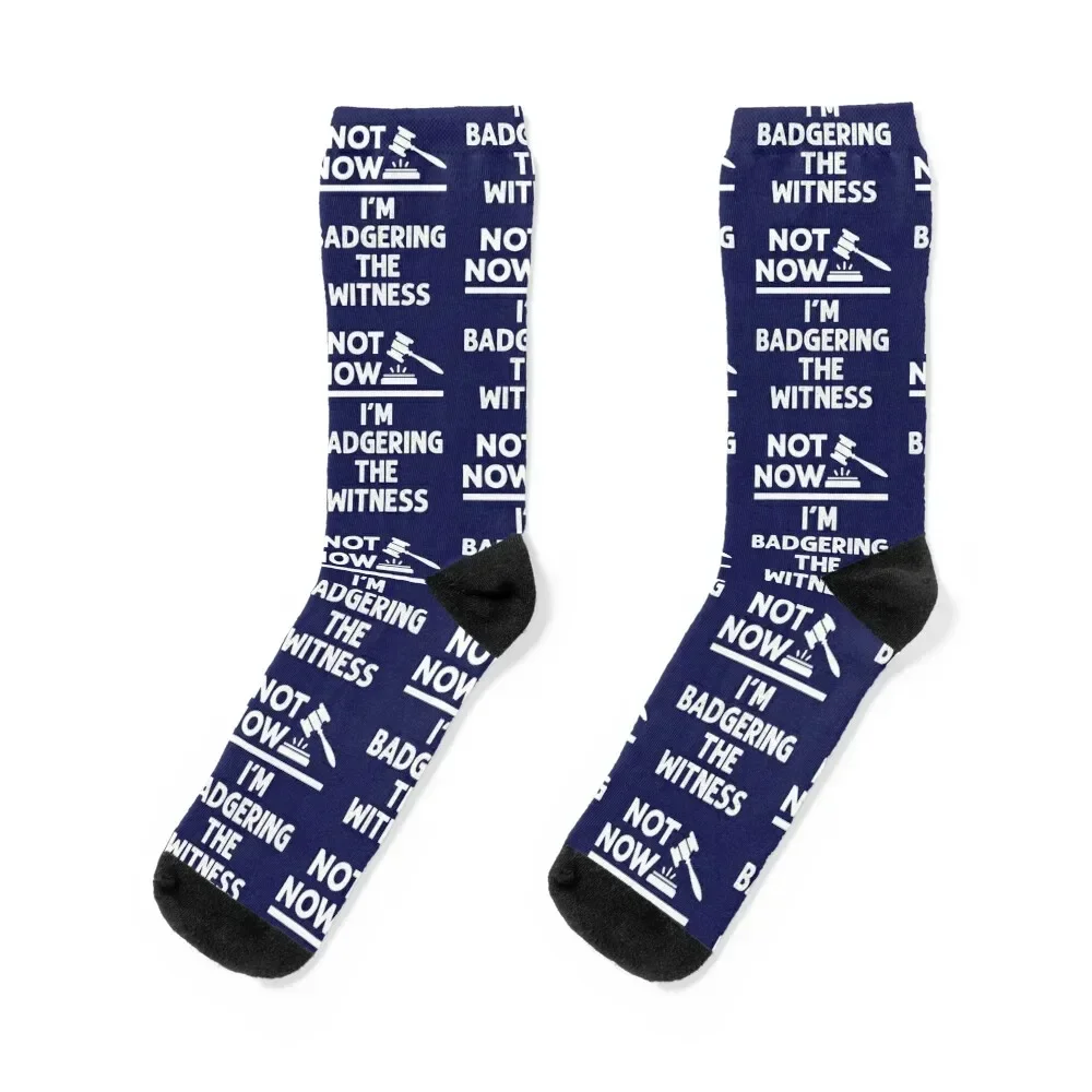 Not Now I'm Badgering the Witness Funny Mock Trial Socks Novelties Running warm winter Thermal man winter Male Socks Women's
Not Now I'm Badgering the Witness Funny Mock Trial Socks Novelties Running warm winter Thermal man winter Male Socks Women's