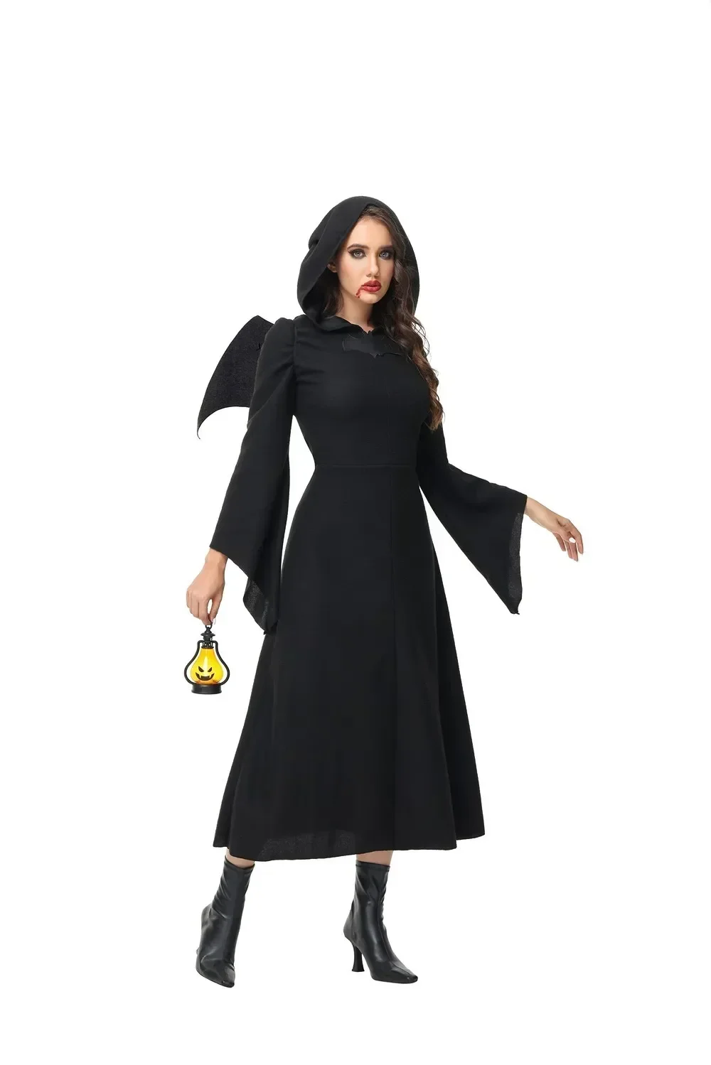 New Halloween Cosplay Bat Devil Dark Angel Costume Adult Size Unisex Black Bat Wings Devil Tail Accessory Set For Party
New Halloween Cosplay Bat Devil Dark Angel Costume Adult Size Unisex Black Bat Wings Devil Tail Accessory Set For Party