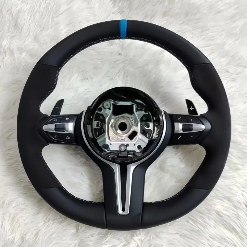 Для BMW M Sport Blue Strip полузамшевое обновление рулевого колеса подходит для F10 X5 F15 F16 F20 F25 F30 F31 F34 F36 M3 F80 M4 F82 X5 E70 E72
Для BMW M Sport Blue Strip полузамшевое обновление рулевого колеса подходит для F10 X5 F15 F16 F20 F25 F30 F31 F34 F36 M3 F80 M4 F82 X5 E70 E72