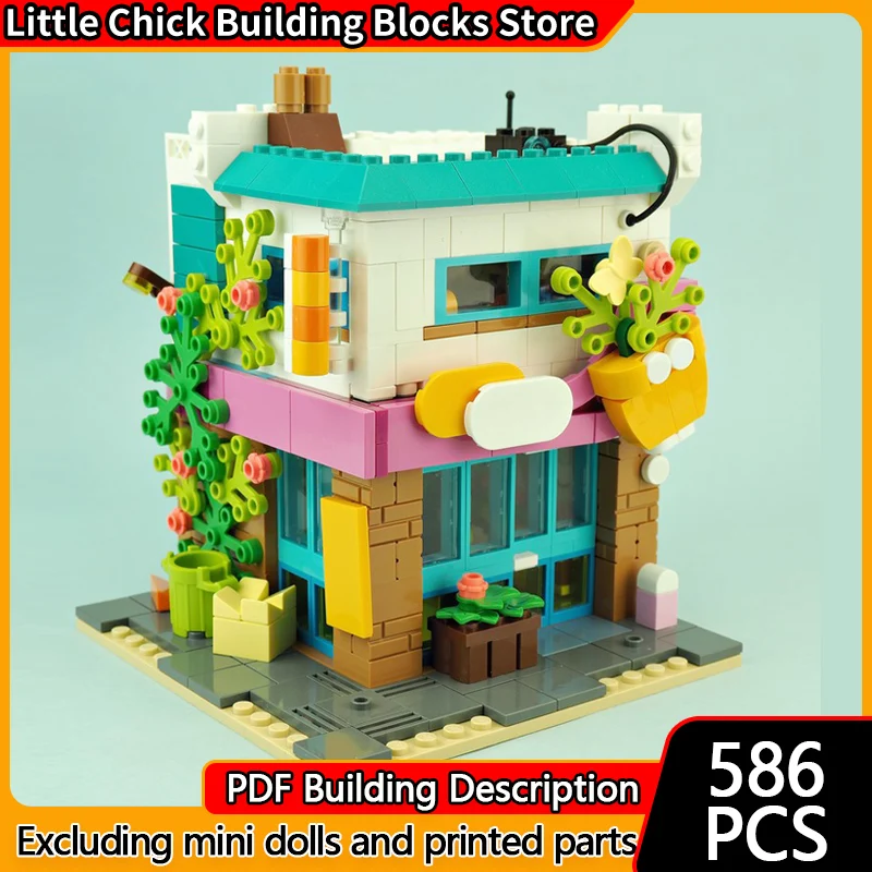 Модель City Street View MOC, строительные кирпичи, магазин маленьких растений, модульная технология, детские праздничные подарки, сборные игрушки, костюм
Модель City Street View MOC, строительные кирпичи, магазин маленьких растений, модульная технология, детские праздничные подарки, сборные игрушки, костюм