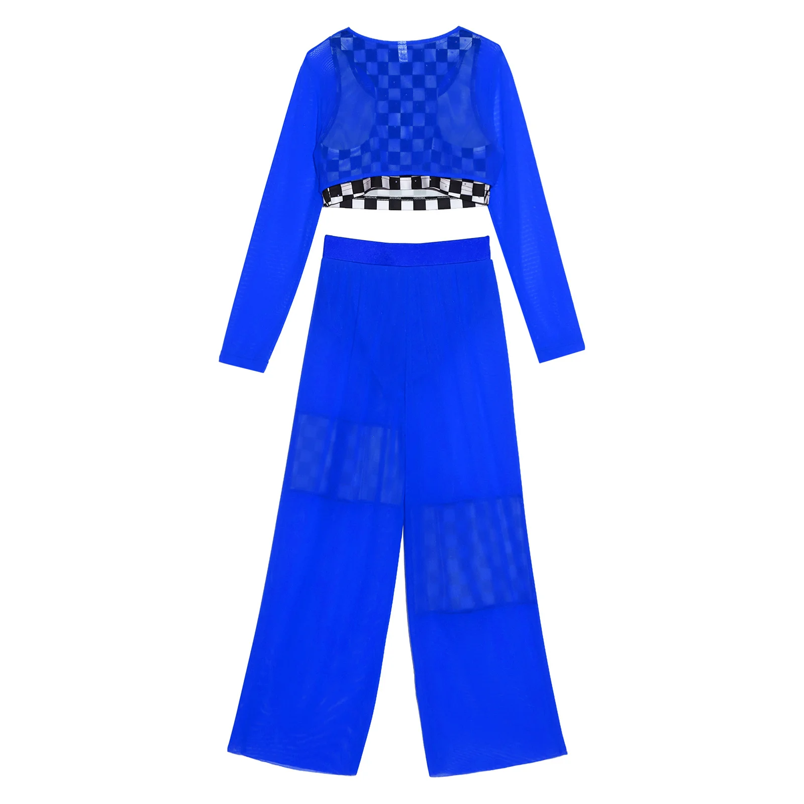 Kids Hip Hop Street Jazz Dance Costume Girls Racing Suit Race Car Driver Clothes Checkerboard Print Vest +Mesh Crop Top +Pants
Kids Hip Hop Street Jazz Dance Costume Girls Racing Suit Race Car Driver Clothes Checkerboard Print Vest +Mesh Crop Top +Pants