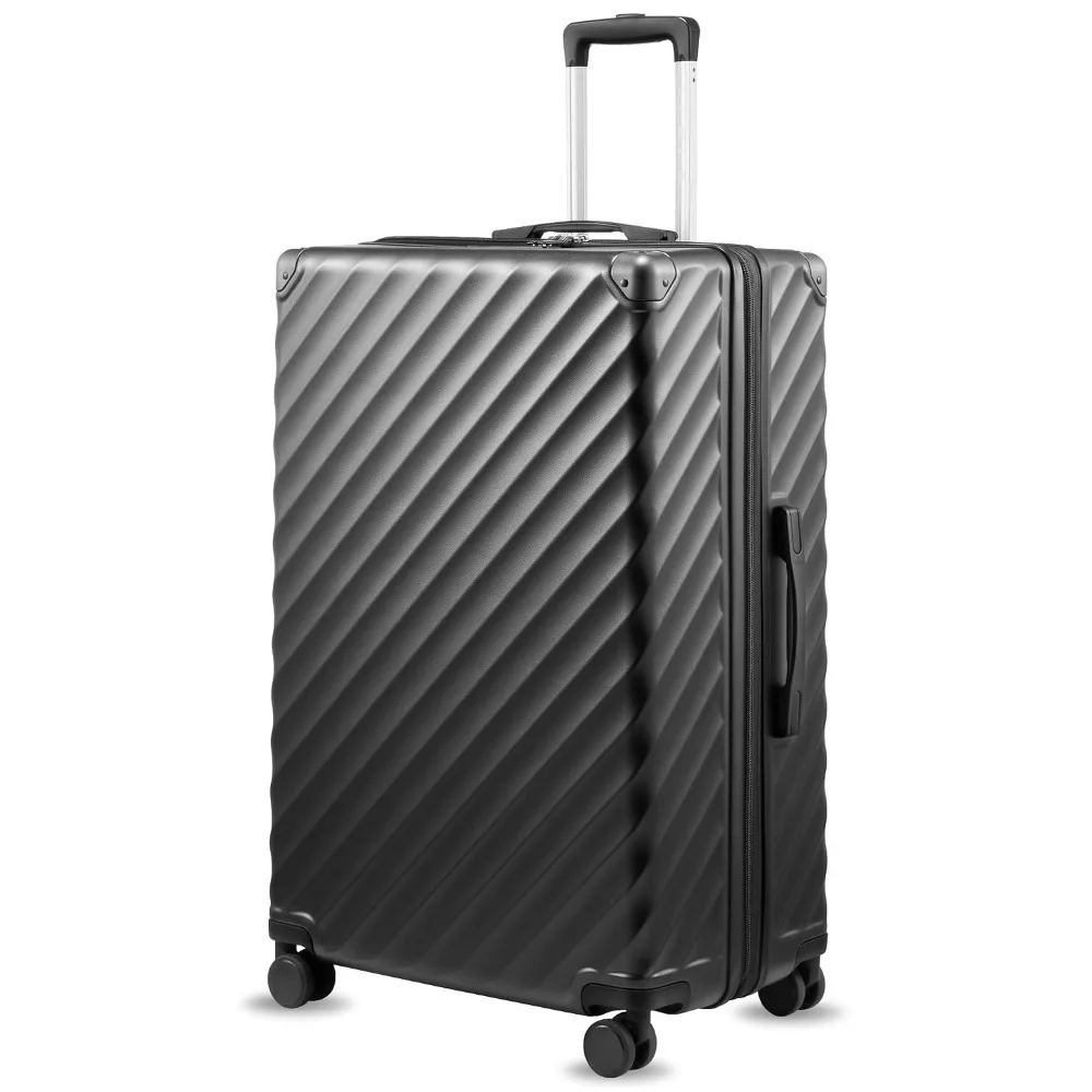 KVC 28" Charcoal Metallic EX-Core Expandable Hardside Large Checked Suitcase Spinner Wheels Luggage, Customized
KVC 28" Charcoal Metallic EX-Core Expandable Hardside Large Checked Suitcase Spinner Wheels Luggage, Customized
