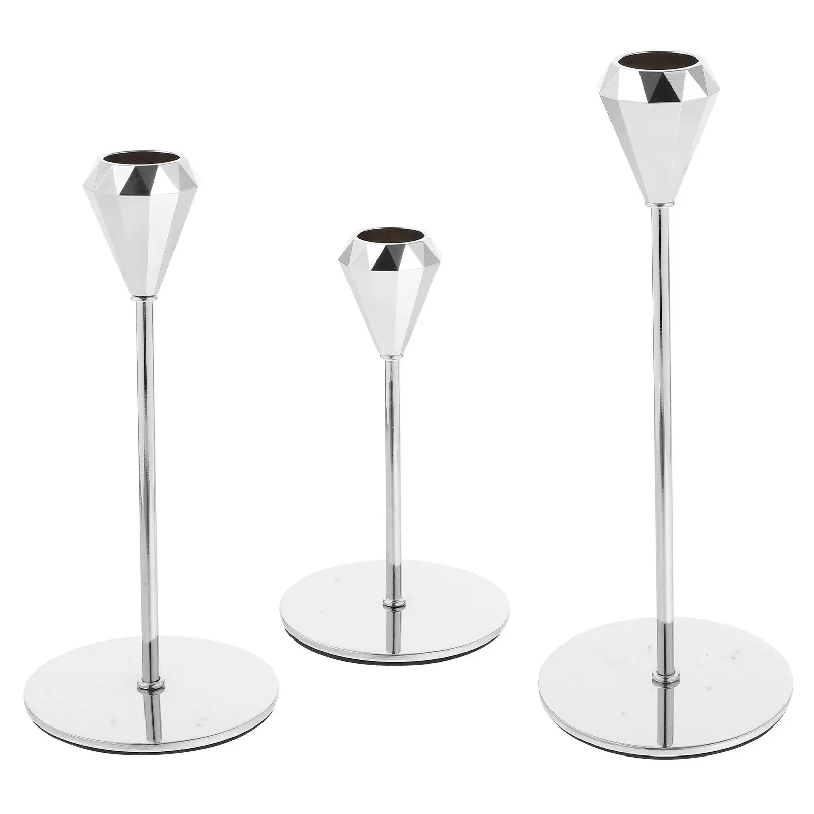3 Pcs Metal lestick Holders 13 5x17x20CM Tall Iron Wedding Banquet Silver Color Table Centerpiece
3 Pcs Metal lestick Holders 13 5x17x20CM Tall Iron Wedding Banquet Silver Color Table Centerpiece
