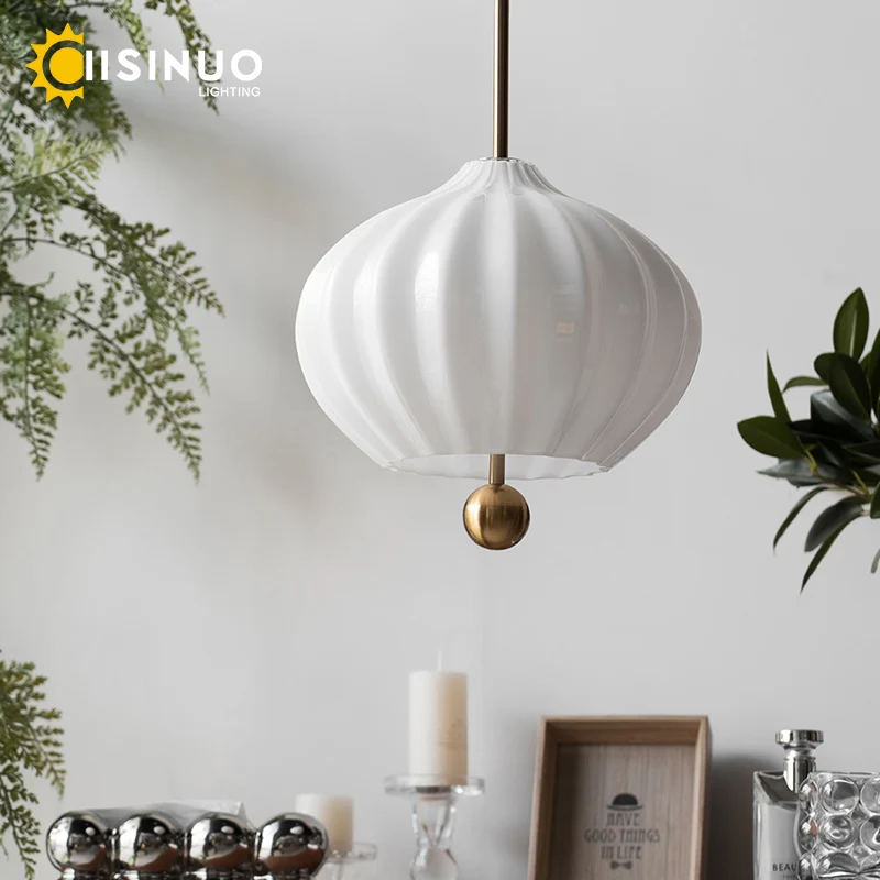Bauhaus Style White Glass Pendant Light Vintage Handcrafted Clear Glass Shade Chandelier Adjustable Cable for Bedroom Study Home
Bauhaus Style White Glass Pendant Light Vintage Handcrafted Clear Glass Shade Chandelier Adjustable Cable for Bedroom Study Home