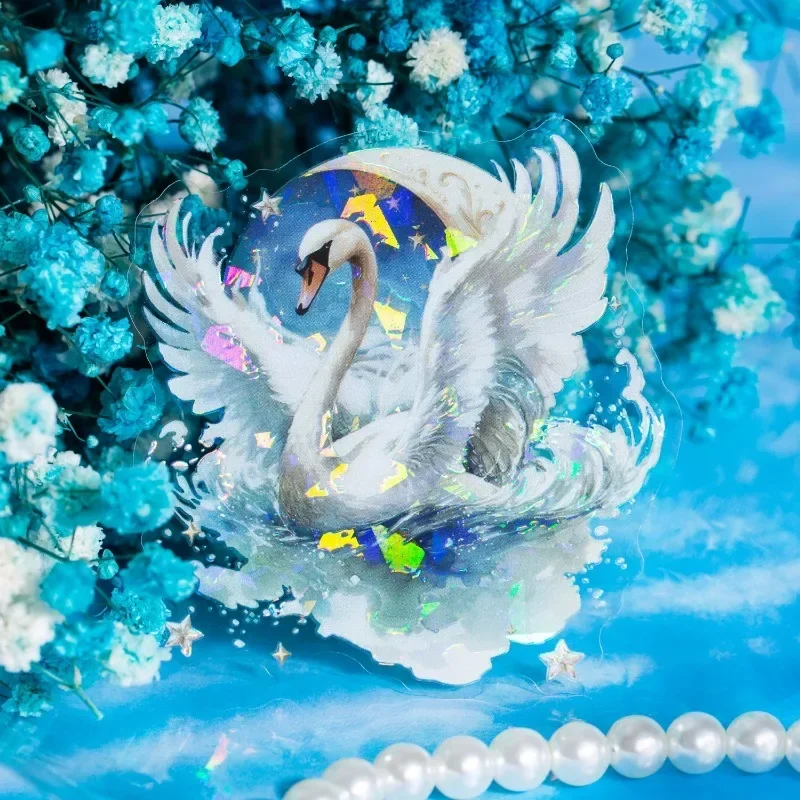 10Sheets Stickers Swan Star Dream Shell Light Material Handbook Decoration Supplies base paper Package Scrapbook 128*95mm
10Sheets Stickers Swan Star Dream Shell Light Material Handbook Decoration Supplies base paper Package Scrapbook 128*95mm