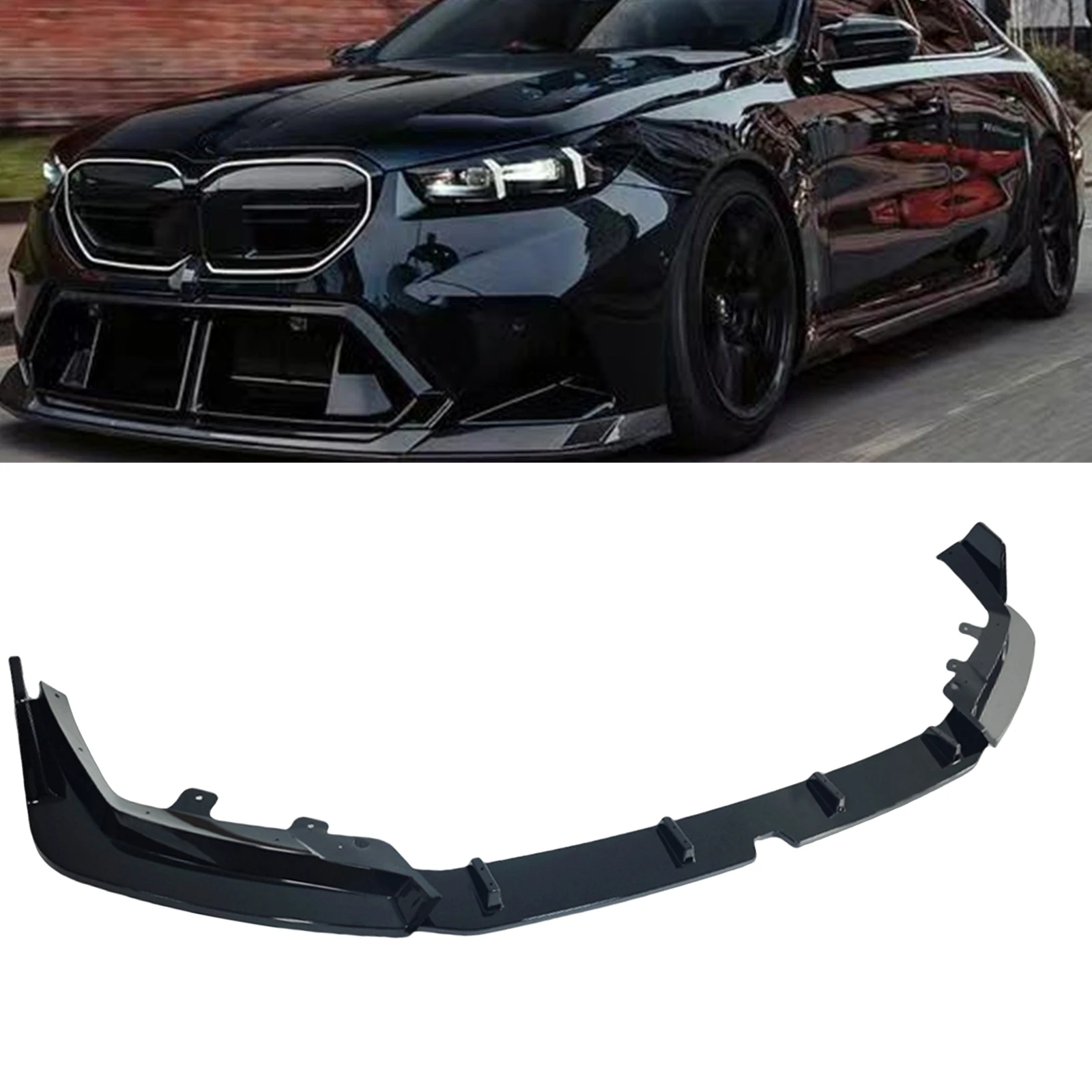 Gloss Black Front Bumper Spoiler Lip Lower Splitter Guard Plate Canard Protector Blade For BMW G90 M5 2024-2025 4-Door Sedan
Gloss Black Front Bumper Spoiler Lip Lower Splitter Guard Plate Canard Protector Blade For BMW G90 M5 2024-2025 4-Door Sedan