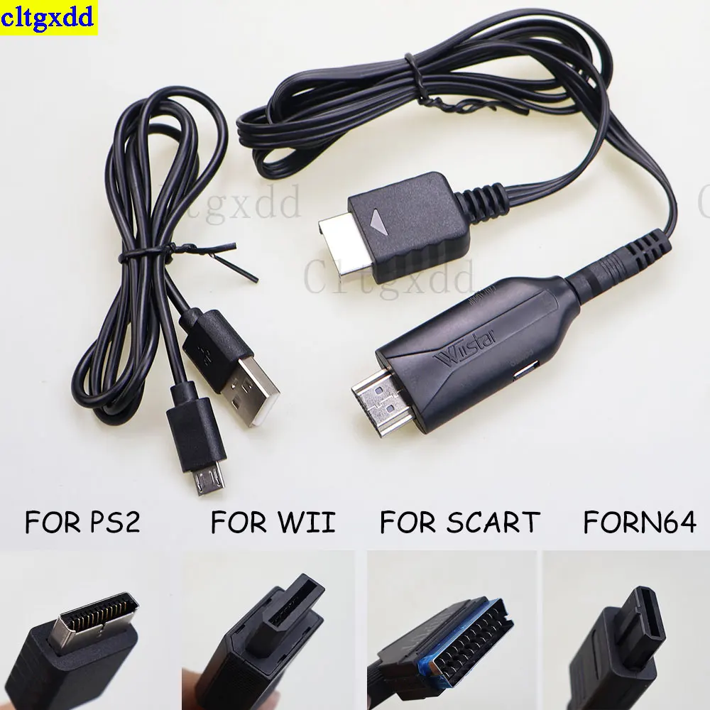Cltgxdd 1 set is suitable FOR PS2/Wii/N64/Scart to HDMI adapter converter, 1080P input cable, audio and video converter
Cltgxdd 1 set is suitable FOR PS2/Wii/N64/Scart to HDMI adapter converter, 1080P input cable, audio and video converter