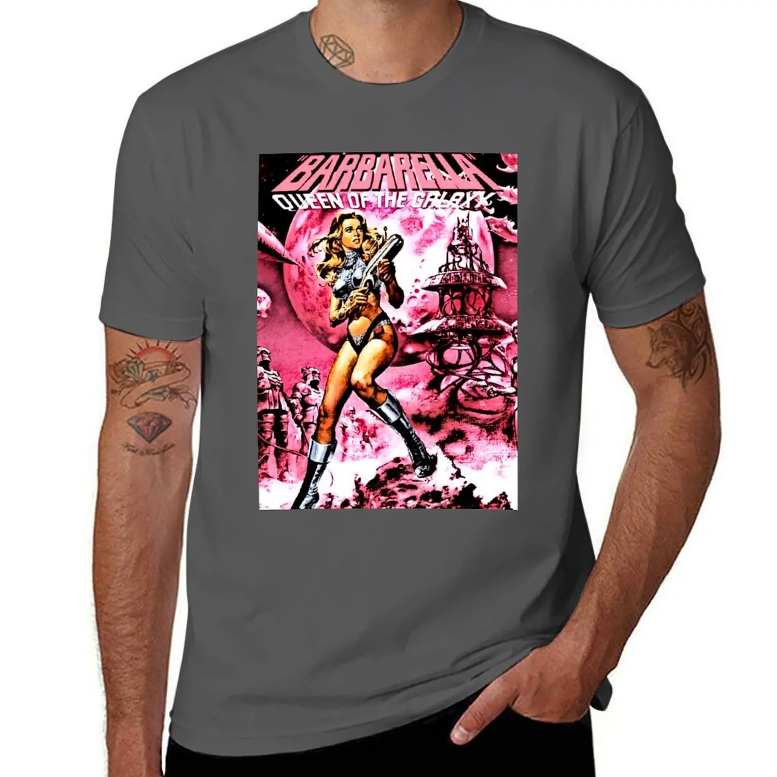 OF GALAXY SCI-FI THE QUEEN RETRO BARBARELLA T-Shirt Basic Solid Color Short Sleeve Cotton Top
OF GALAXY SCI-FI THE QUEEN RETRO BARBARELLA T-Shirt Basic Solid Color Short Sleeve Cotton Top