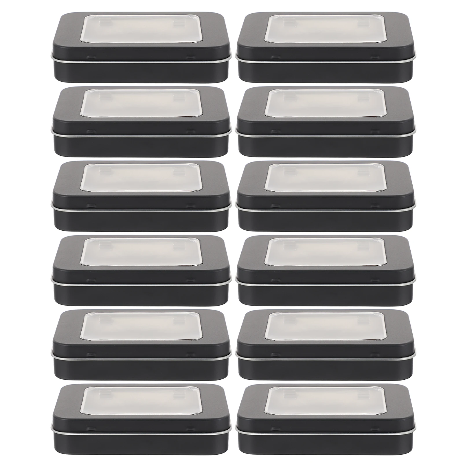 12pcs Black Transparent Window Flip-top USB Keychain Storage Box for Gifts Keys Candy Organizing Tinplate Container
12pcs Black Transparent Window Flip-top USB Keychain Storage Box for Gifts Keys Candy Organizing Tinplate Container