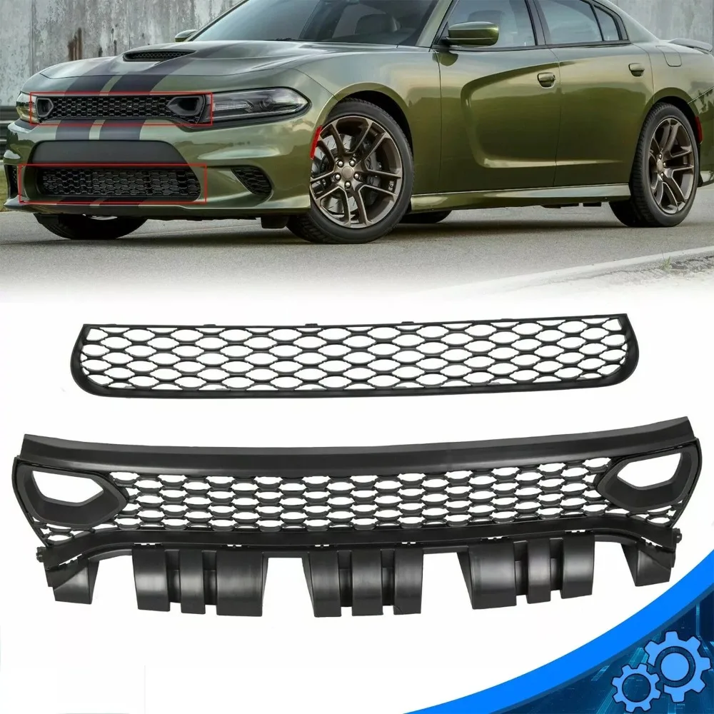 For 15-23 Dodge Charger SRT Scat Pack Daytona Hellcat Upper Lower Grille Bezels
For 15-23 Dodge Charger SRT Scat Pack Daytona Hellcat Upper Lower Grille Bezels
