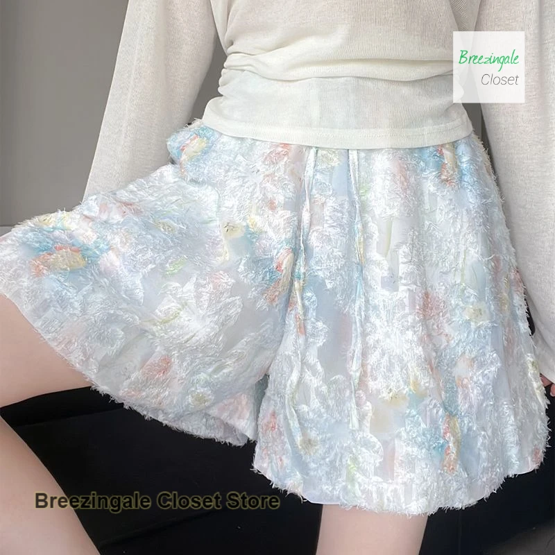 French floral thin lace flower bud skirt pants for women's summer new fashionable high waisted casual five part mid length pants
French floral thin lace flower bud skirt pants for women's summer new fashionable high waisted casual five part mid length pants