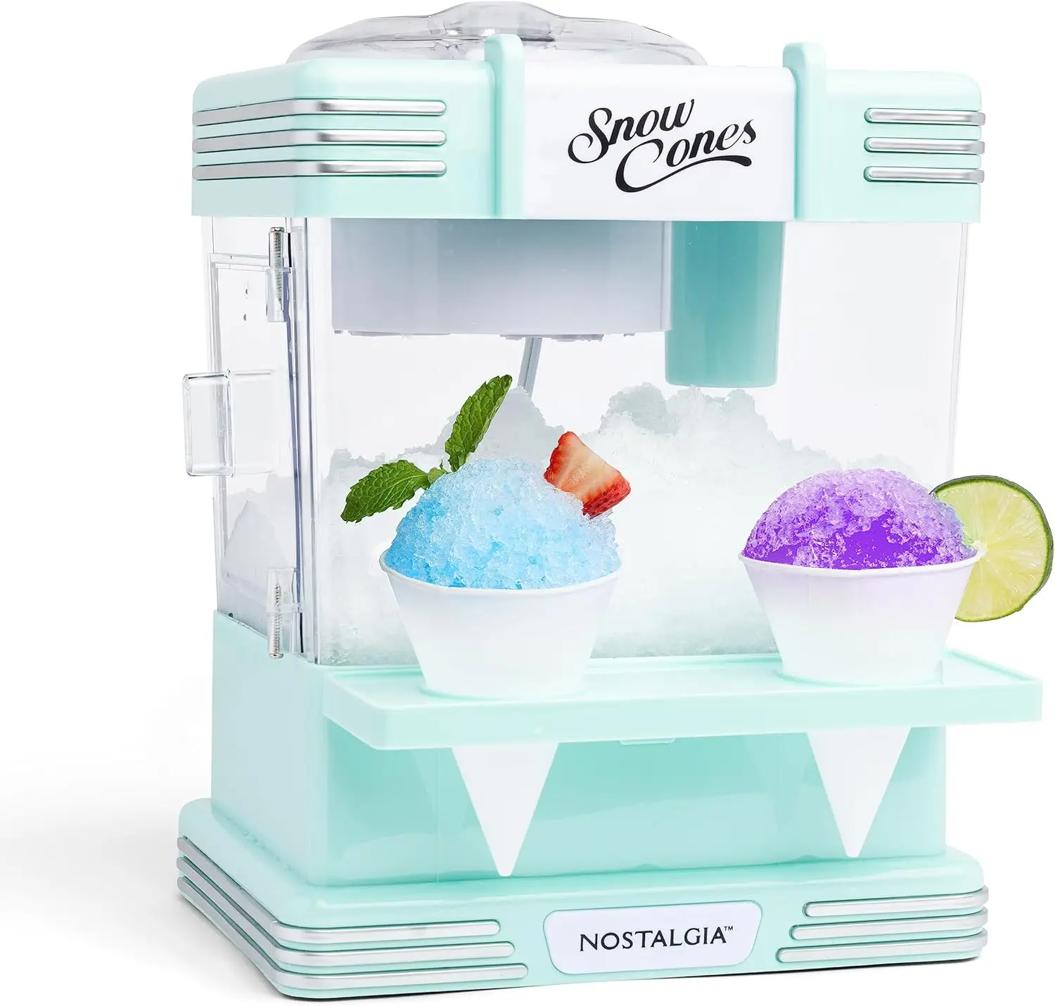 Retro Snow Cone Machine with 2 Cups & Scoop - Makes 20 Icy Treats - Perfect for Parties, Family Gatherings
Retro Snow Cone Machine with 2 Cups & Scoop - Makes 20 Icy Treats - Perfect for Parties, Family Gatherings