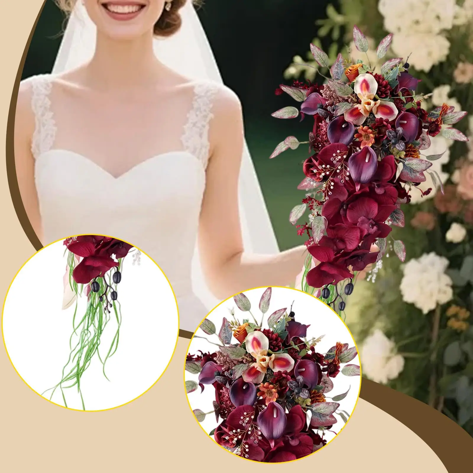 Bridal Bouquet Elegant Prop Artificial Tossing Bouquet Ceremony Prom Wedding
Bridal Bouquet Elegant Prop Artificial Tossing Bouquet Ceremony Prom Wedding