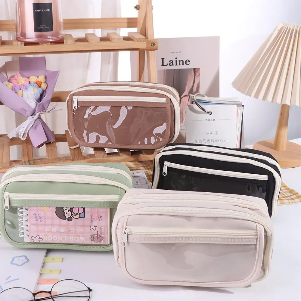 Aesthetic 9 Layers Pencil Bag Capybara Panda Canvas Large Capacity Pencil Bag Good Looking Zipper Stationery Storage Bag
Aesthetic 9 Layers Pencil Bag Capybara Panda Canvas Large Capacity Pencil Bag Good Looking Zipper Stationery Storage Bag