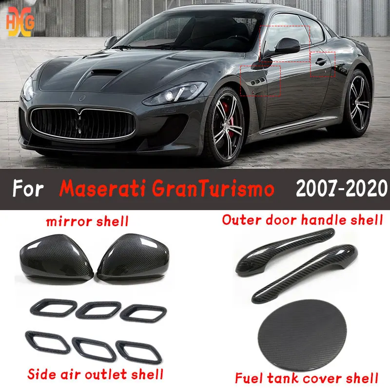For Maserati GranTurismo GT GTS GC 2007-2020 real carbon fiber Fuel tank cover & Side air vent & mirror caps & door handle shell
For Maserati GranTurismo GT GTS GC 2007-2020 real carbon fiber Fuel tank cover & Side air vent & mirror caps & door handle shell