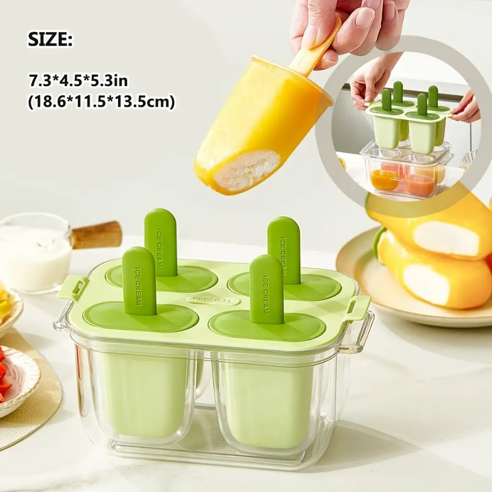 Food Grade Portable Summer Ice Cream Mold Quick Frozen Double-layer Ice-Pop Making Mould DIY Homemade Popsicle Mold Freezer
Food Grade Portable Summer Ice Cream Mold Quick Frozen Double-layer Ice-Pop Making Mould DIY Homemade Popsicle Mold Freezer