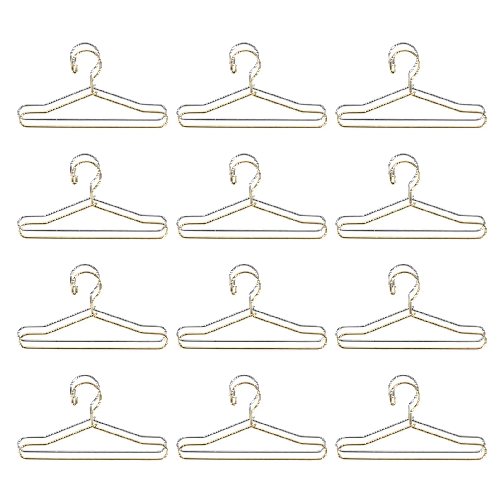 24Pcs Miniature Metal Dress Hangers Dollhouse Clothes Storage Rack Mini Outfit Organizer for Dollhouse Wardrobe Decor Miniature
24Pcs Miniature Metal Dress Hangers Dollhouse Clothes Storage Rack Mini Outfit Organizer for Dollhouse Wardrobe Decor Miniature