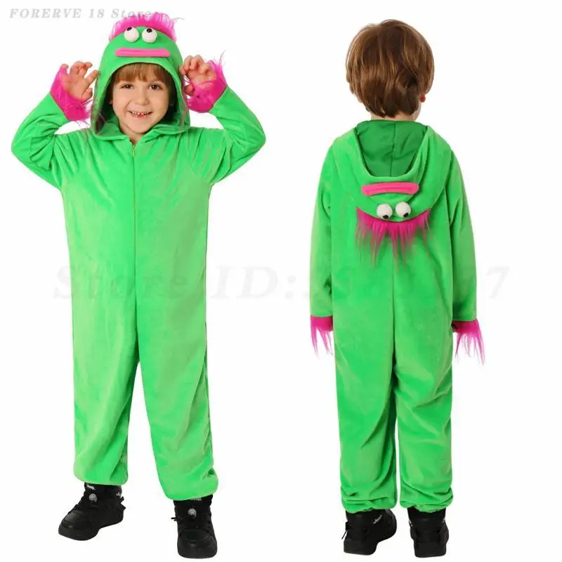 Unisex Boy Girl Ugly Doll Cosplay Costumes Green Hooded Jumpsuit Halloween Kids School Role Playing Stage Performance Outfit
Unisex Boy Girl Ugly Doll Cosplay Costumes Green Hooded Jumpsuit Halloween Kids School Role Playing Stage Performance Outfit