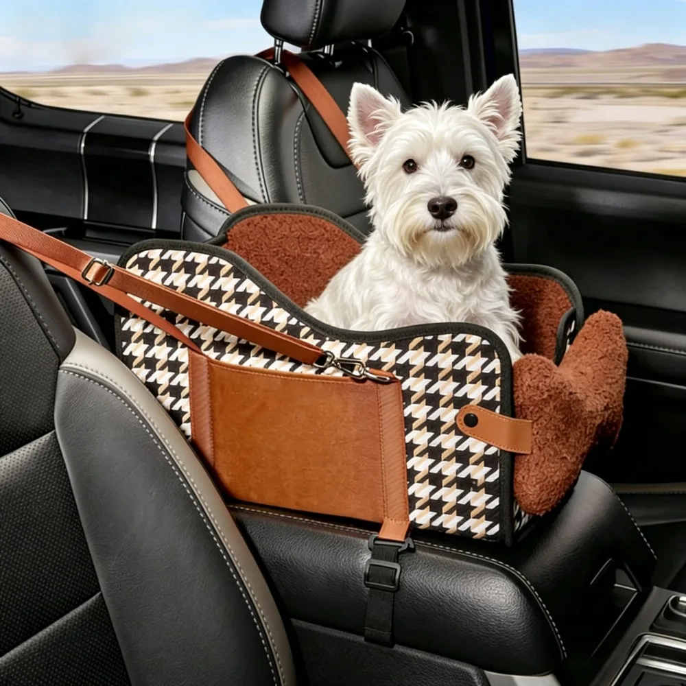 Pet Booster Seat for Car Armrest, Center Console Dog Bed, Small Dog Travel Safety Carrier
Pet Booster Seat for Car Armrest, Center Console Dog Bed, Small Dog Travel Safety Carrier