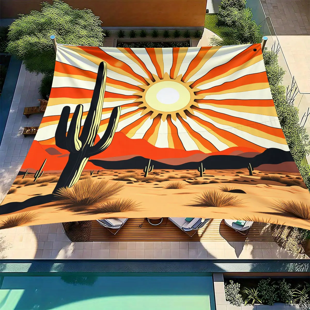 1 Piece Pop Art Desert Cactus Style Outdoor Awning-Bold flat color stylized cactus design, UV protection, easy to install, su
1 Piece Pop Art Desert Cactus Style Outdoor Awning-Bold flat color stylized cactus design, UV protection, easy to install, su