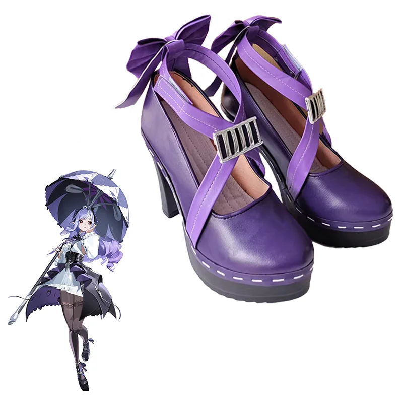 Игровые туфли Zenless Zone Zero Vivian, фиолетовые туфли для косплея на высоком каблуке, на заказ A
Игровые туфли Zenless Zone Zero Vivian, фиолетовые туфли для косплея на высоком каблуке, на заказ A
