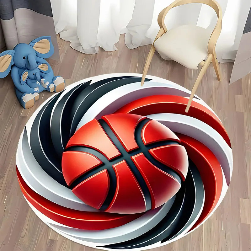 "Vibrant Basketball-Themed Rug for Sports Enthusiasts" round carpet for home sofa bedroom, gift
"Vibrant Basketball-Themed Rug for Sports Enthusiasts" round carpet for home sofa bedroom, gift