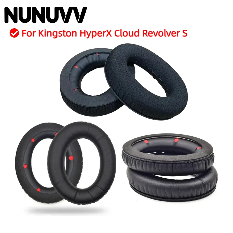 NUNUVV Replacement Soft Leather Memory Foam High Quality Ear Pads Cushion for Kingston HyperX Cloud Revolver S Headphones
NUNUVV Replacement Soft Leather Memory Foam High Quality Ear Pads Cushion for Kingston HyperX Cloud Revolver S Headphones