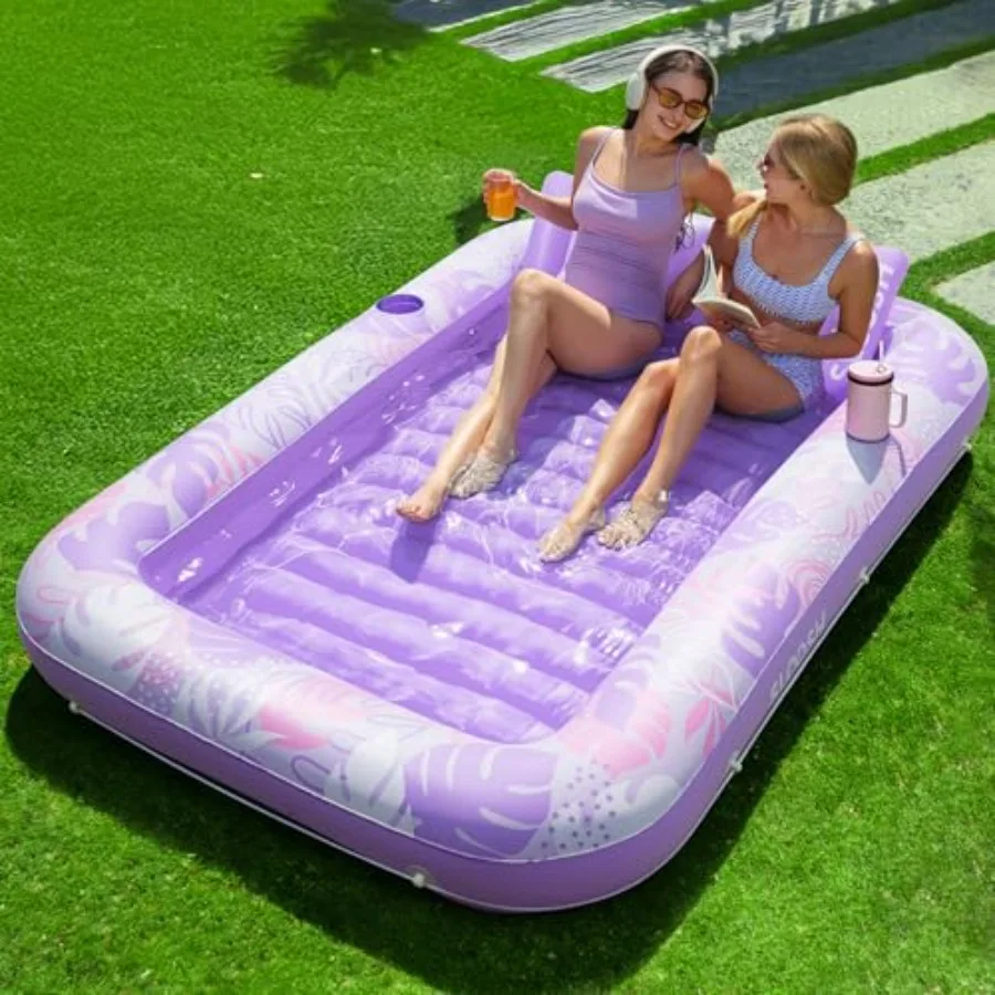Inflatable Tanning Pool Lounger Float 85" x 57" Pool Floats Adult with Pillow 4 in 1 Suntan Tub Raft Floatie Sunbathing Bed Lou
Inflatable Tanning Pool Lounger Float 85" x 57" Pool Floats Adult with Pillow 4 in 1 Suntan Tub Raft Floatie Sunbathing Bed Lou