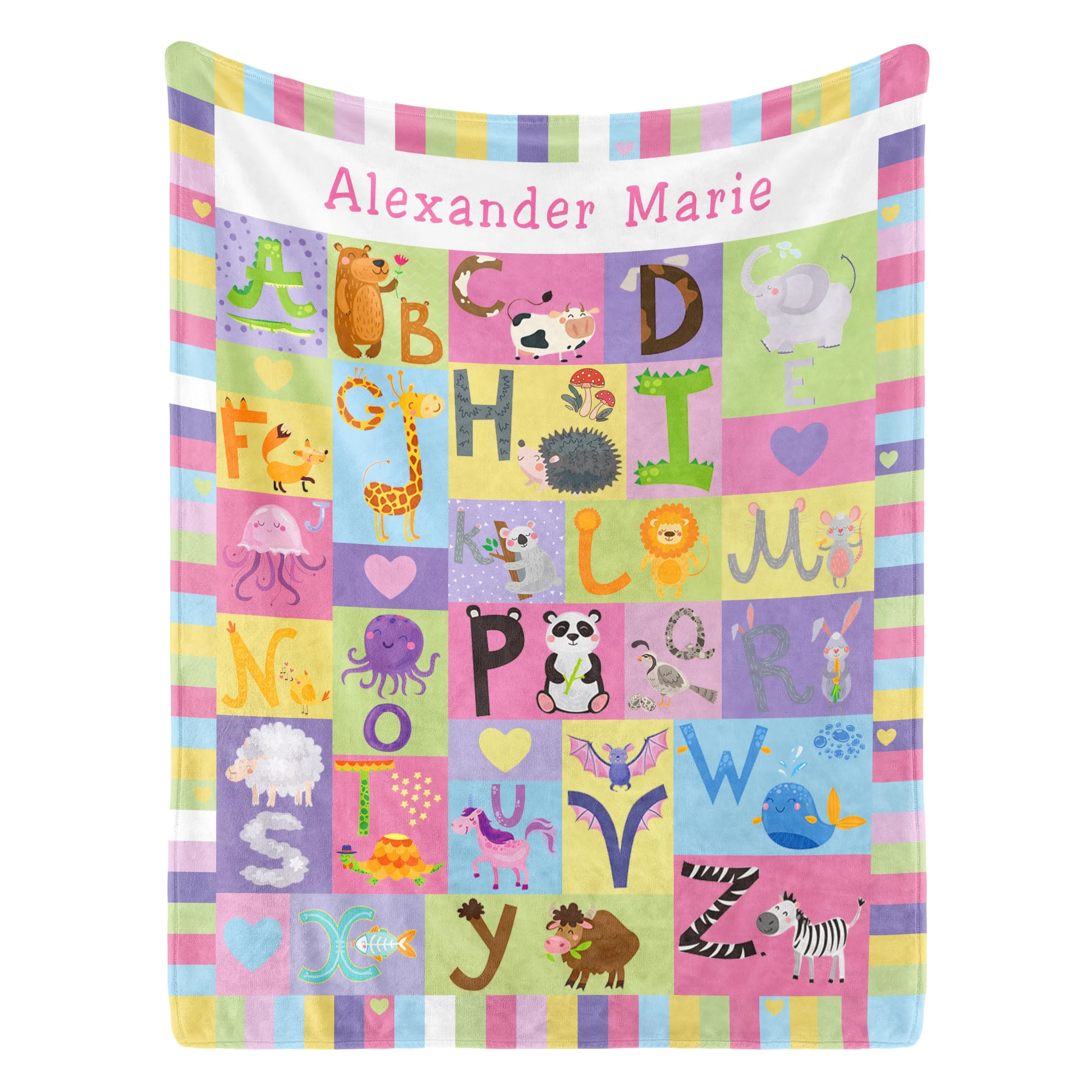 VIKAMA Flannel Blanket, Cartoon Alphabet Home Decor Throw Blanket for Napping, Sofa Comfort Portable Blanket
VIKAMA Flannel Blanket, Cartoon Alphabet Home Decor Throw Blanket for Napping, Sofa Comfort Portable Blanket