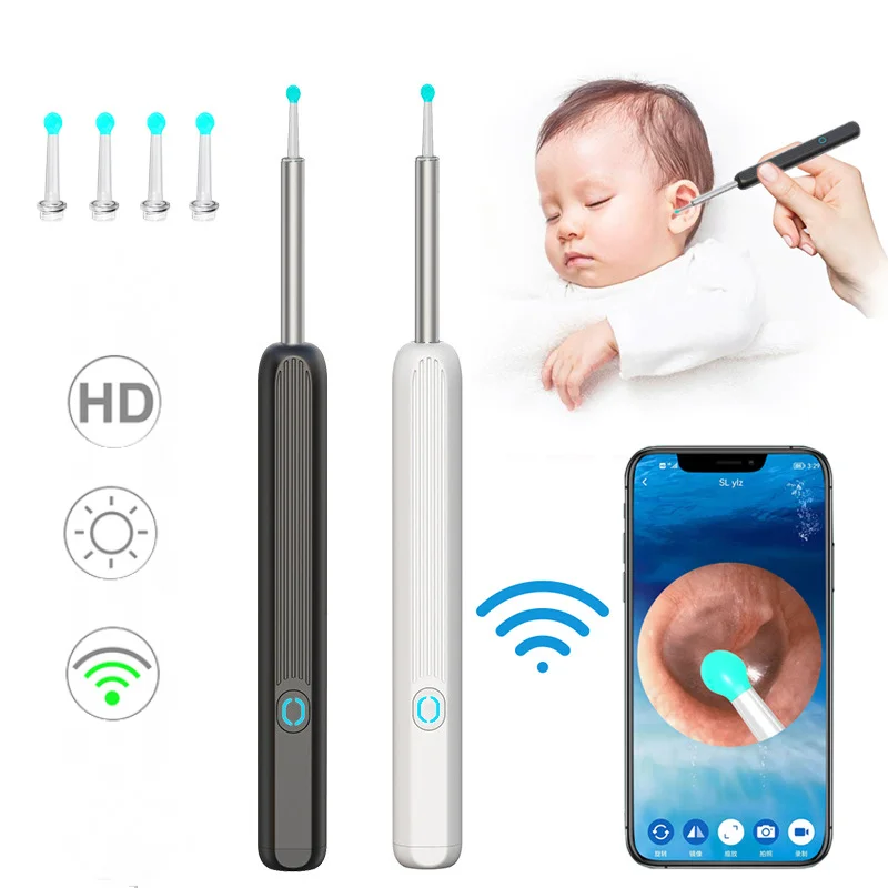 Smart Visual Ear Sticks Otoscope 1296P Ear Cleaner High Precision Ear Wax Removal Tool Mini Camera Health Care Ear Cleaner
Smart Visual Ear Sticks Otoscope 1296P Ear Cleaner High Precision Ear Wax Removal Tool Mini Camera Health Care Ear Cleaner