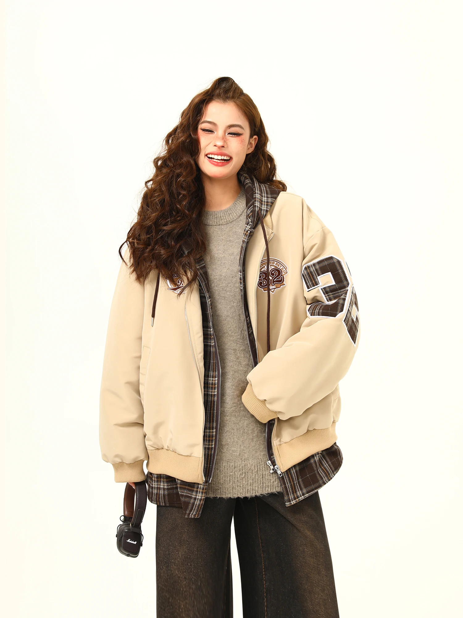 Wild American Retro College Sle Patchwork Cotton Jaet Women's Winter Warm Trendy Cotton Coat Street Sle Loose Fit
Wild American Retro College Sle Patchwork Cotton Jaet Women's Winter Warm Trendy Cotton Coat Street Sle Loose Fit