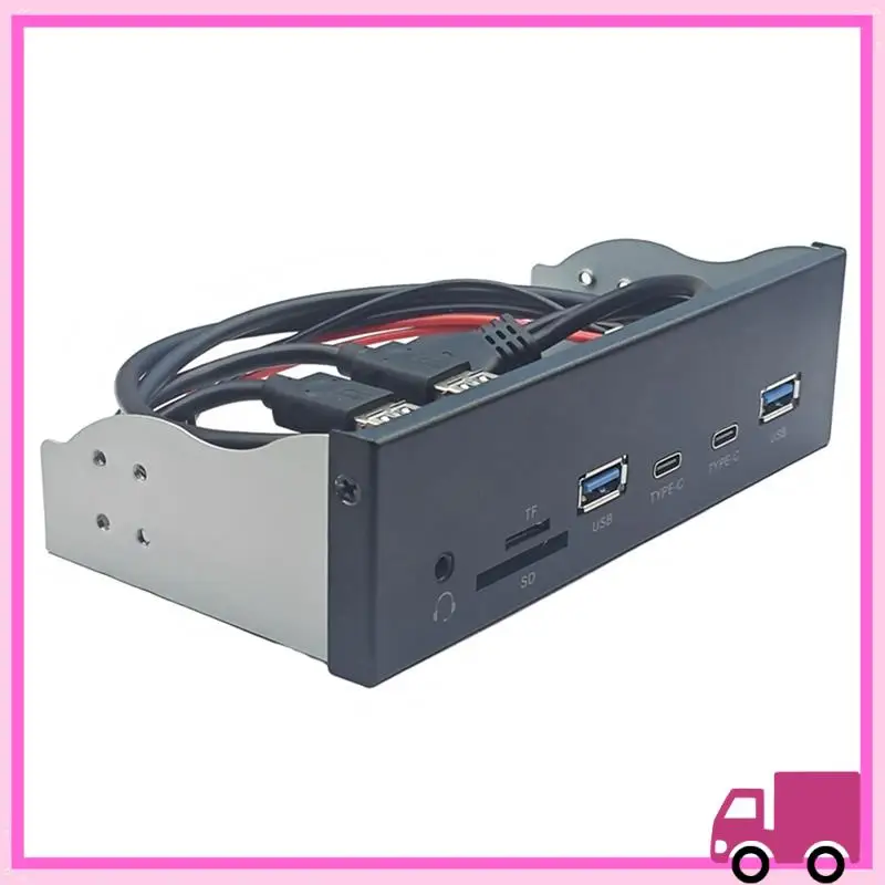 Compact USB Front Panel For PC 2 X USB 3.2 GEN1 5Gbps + 2 X TYPE-C Hub + 3.5Mm Headset+ TF/SD Slot For 5.25Inch Floppy Drive Bay
Compact USB Front Panel For PC 2 X USB 3.2 GEN1 5Gbps + 2 X TYPE-C Hub + 3.5Mm Headset+ TF/SD Slot For 5.25Inch Floppy Drive Bay