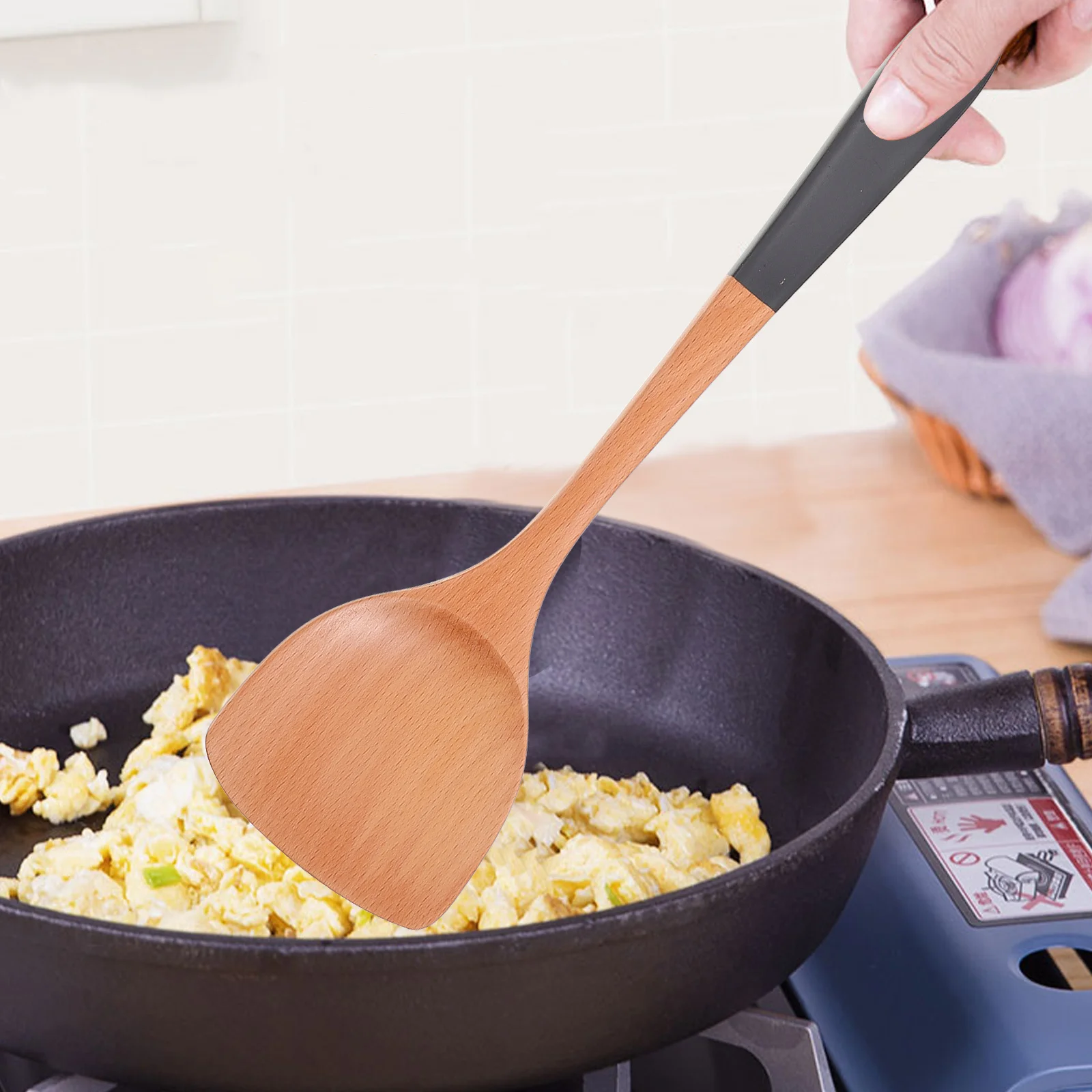 1Set Sturdy Wooden Kitchen Utensils Wear-Resistant Rust-Proof Spatulas and Spoon Ergonomic Design for Easy Use Khaki
1Set Sturdy Wooden Kitchen Utensils Wear-Resistant Rust-Proof Spatulas and Spoon Ergonomic Design for Easy Use Khaki