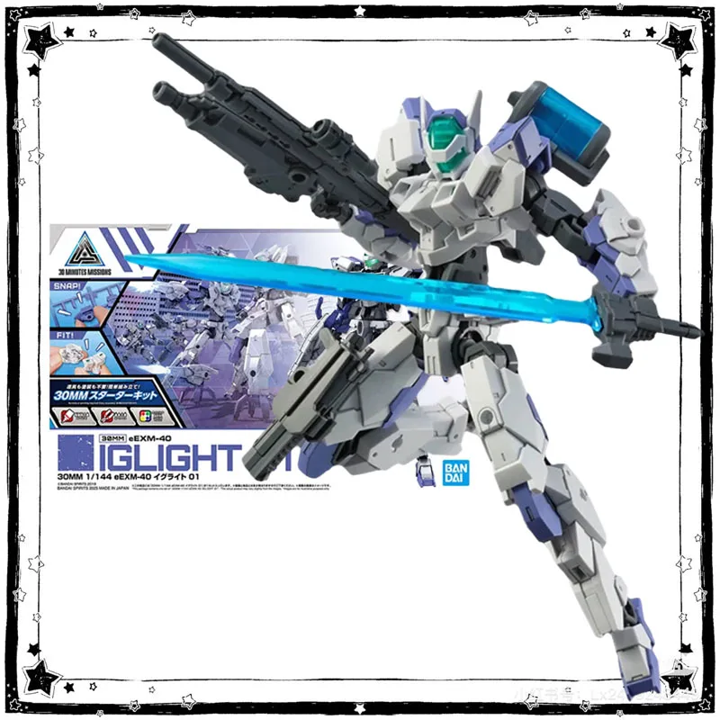 Bandai 30 Minutes Missions Model Kit 30MM eEXM-40 Iglight 01 Option Parts Set 20 Action Figure Anime Figures Toys For Boys Gift
Bandai 30 Minutes Missions Model Kit 30MM eEXM-40 Iglight 01 Option Parts Set 20 Action Figure Anime Figures Toys For Boys Gift