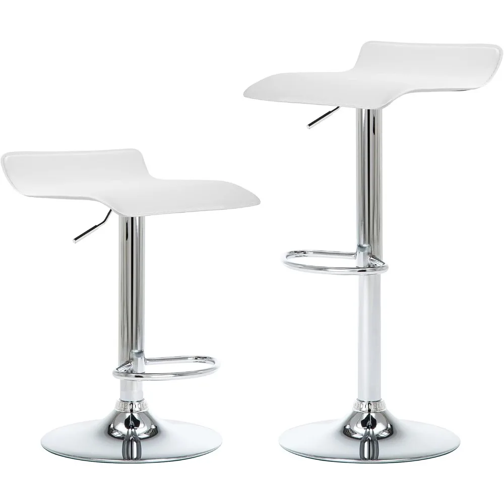 Contemporary Chrome Air Lift Adjustable Swivel Bar Stool, Set of 2
Contemporary Chrome Air Lift Adjustable Swivel Bar Stool, Set of 2