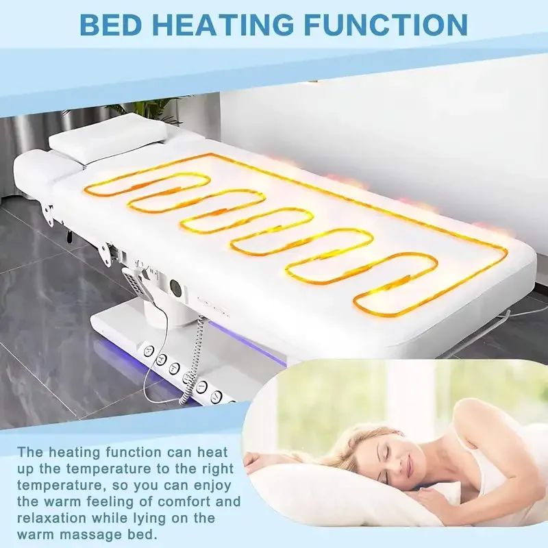 Luxury 4-Motor Electric Bed, Full White Reclining Facial Eyelash Massage with Foot Control
Luxury 4-Motor Electric Bed, Full White Reclining Facial Eyelash Massage with Foot Control