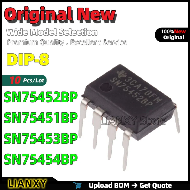 10 шт. DIP-8 SN75452BP SN75451BP SN75453BP SN75454BP двойной периферийный драйвер новый оригинальный
10 шт. DIP-8 SN75452BP SN75451BP SN75453BP SN75454BP двойной периферийный драйвер новый оригинальный