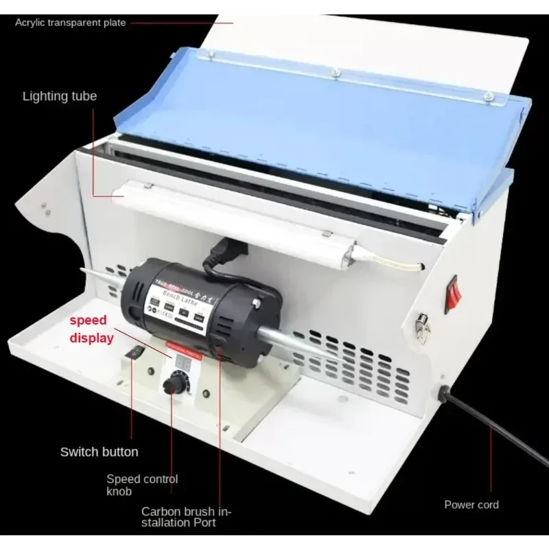 【Factory Price】110V/220V 1200W Polishing Machine With Dust Collector Polishing Grinding Motor Bench Grinder Polisher Jewelry Pol
【Factory Price】110V/220V 1200W Polishing Machine With Dust Collector Polishing Grinding Motor Bench Grinder Polisher Jewelry Pol
