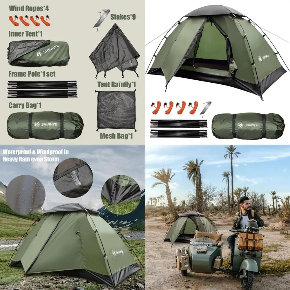 Ultralight 1-5 Person Backpacking Tent: Waterproof, Windproof, Dual Door Easy Setup for Hiking and Camping
Ultralight 1-5 Person Backpacking Tent: Waterproof, Windproof, Dual Door Easy Setup for Hiking and Camping
