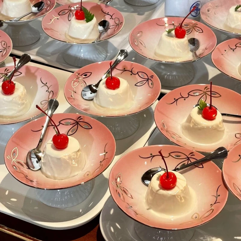 Yjq Japanese high-footed plate front dish sushi restaurant sashimi plate dessert plate
Yjq Japanese high-footed plate front dish sushi restaurant sashimi plate dessert plate