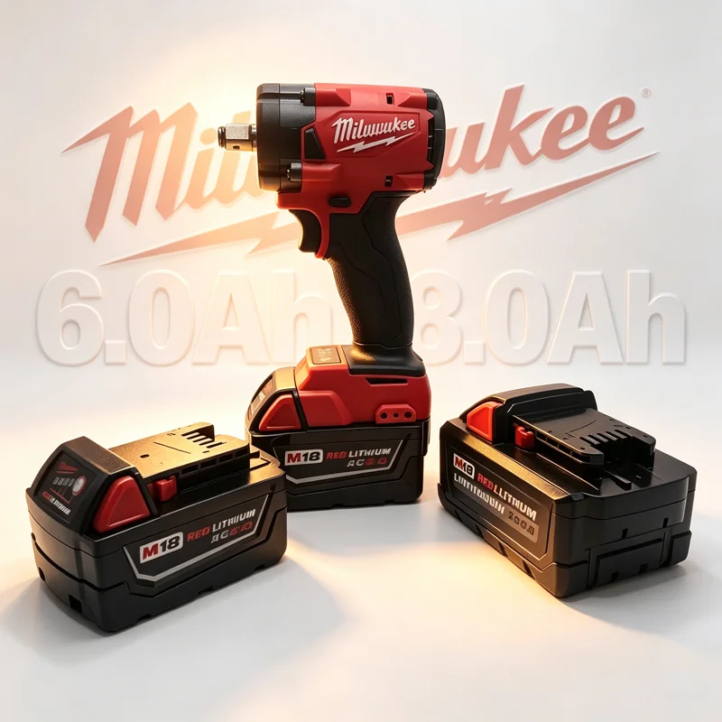Milwaukee Origina 18V 8.0Ah Lithium Ion Battery 21700 15-Cells, Compatible Milwaukee FIW212 Impact wrench Cordless Power Tools
Milwaukee Origina 18V 8.0Ah Lithium Ion Battery 21700 15-Cells, Compatible Milwaukee FIW212 Impact wrench Cordless Power Tools