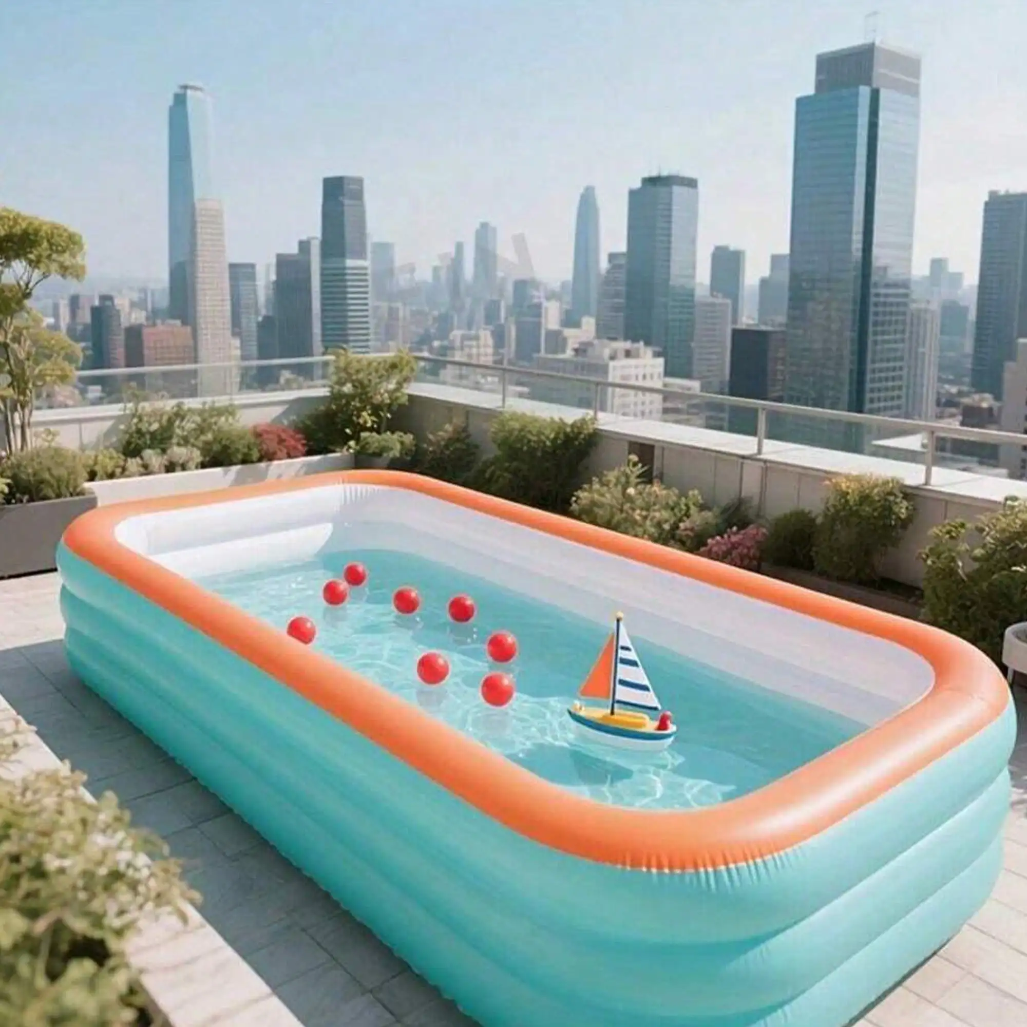 Thickened PVC Inflatable Swimming Pool Outdoor Family Summer Party Large Water Bathtub Pool
Thickened PVC Inflatable Swimming Pool Outdoor Family Summer Party Large Water Bathtub Pool
