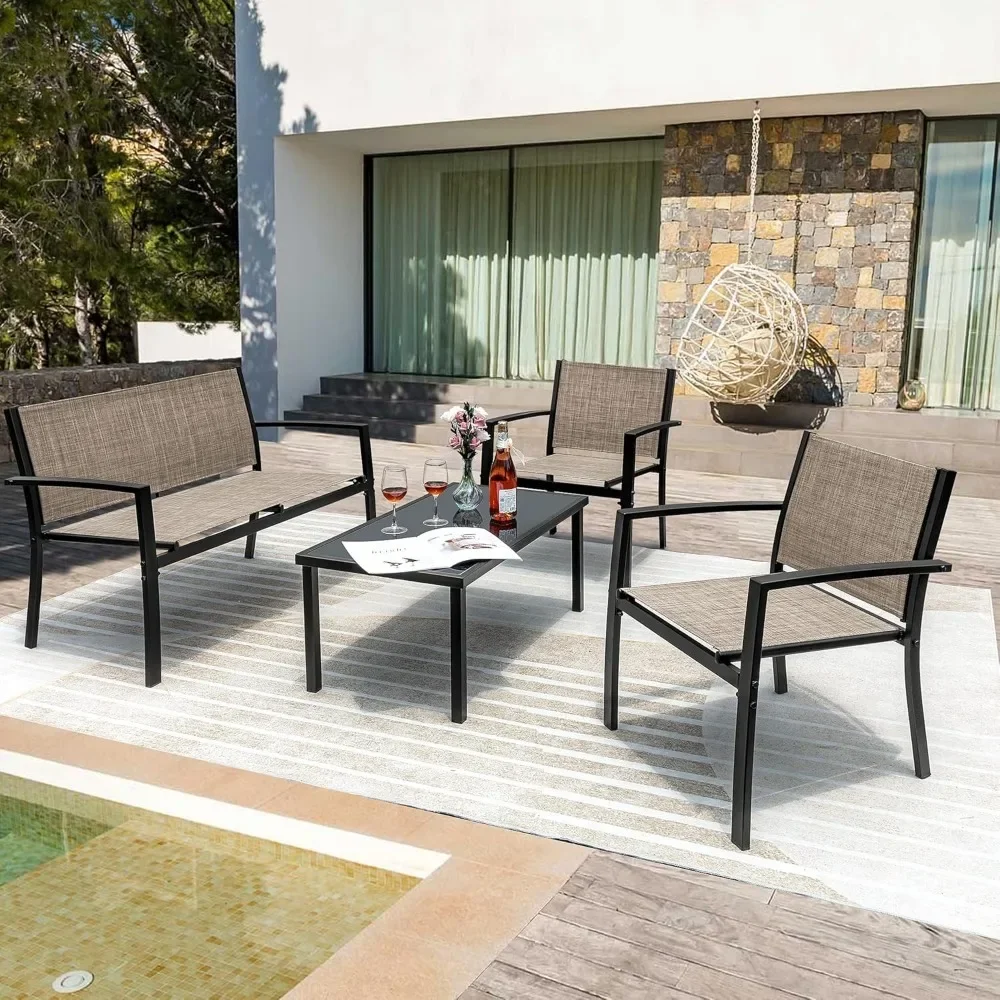 Patio Furniture Outdoor Furniture Patio Furniture Set Modern Conversation Set with Tea Table for Home, Lawn and Balcony
Patio Furniture Outdoor Furniture Patio Furniture Set Modern Conversation Set with Tea Table for Home, Lawn and Balcony