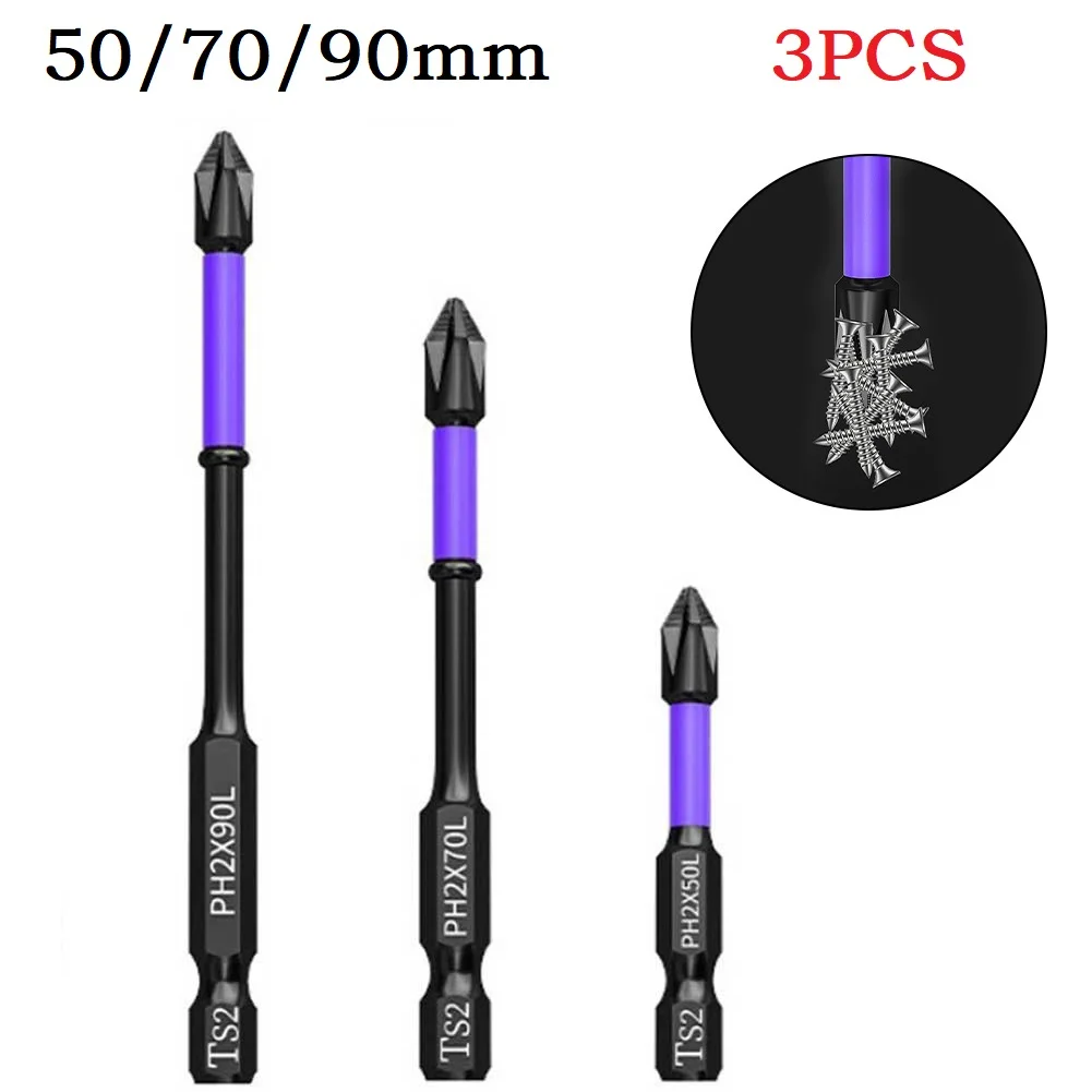 3PCS Non-slip PH2 Magnetic Batch Head Cross Screwdriver Hardness Drill Bit Screw Driver Hand Tools 50-90mm
3PCS Non-slip PH2 Magnetic Batch Head Cross Screwdriver Hardness Drill Bit Screw Driver Hand Tools 50-90mm