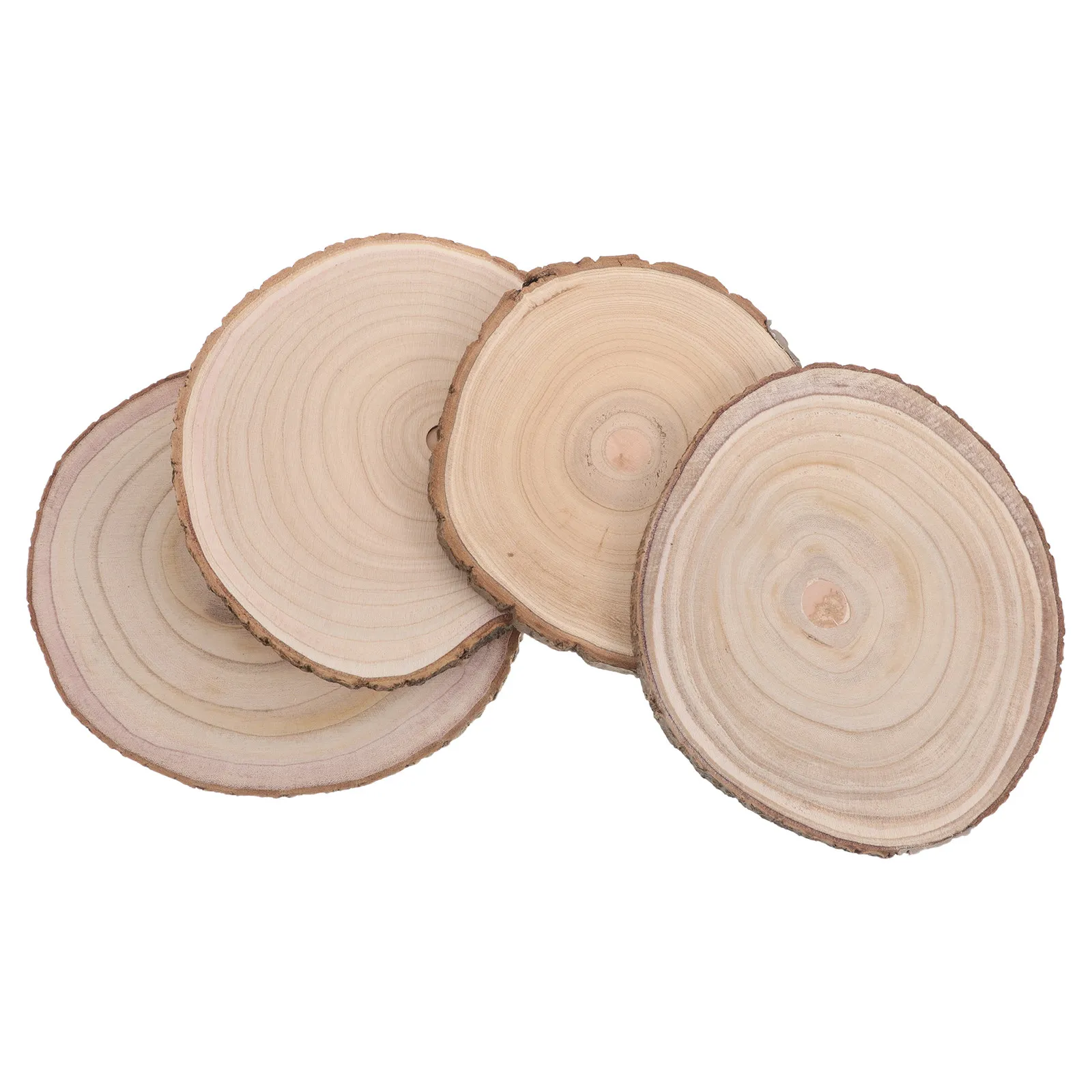 4Pcs Round Wood Slices Natural Unpainted Wood Discs Rustic Base for Wedding Centerpieces DIY Craft Painting Birthday Dinner
4Pcs Round Wood Slices Natural Unpainted Wood Discs Rustic Base for Wedding Centerpieces DIY Craft Painting Birthday Dinner