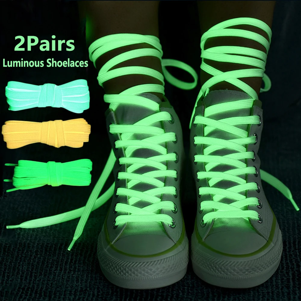 2Pairs Luminous Shoelaces for Sneakers Canvas Shoe Laces for Boots Glow In The Dark Night Men Women Color Fluorescent Lace
2Pairs Luminous Shoelaces for Sneakers Canvas Shoe Laces for Boots Glow In The Dark Night Men Women Color Fluorescent Lace