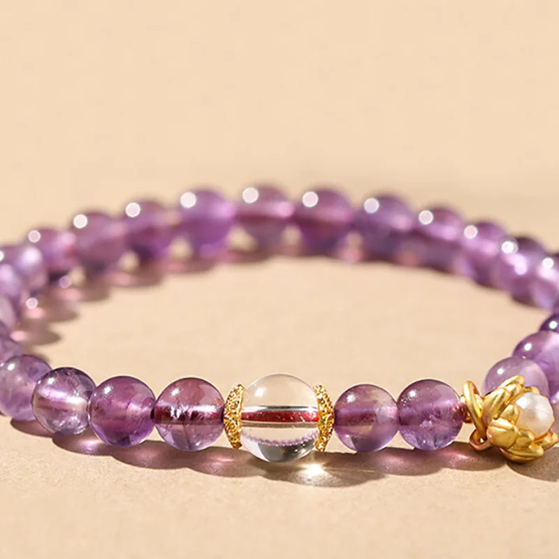 Amethyst Women, Girlfriend or Mom, White Bracelet, Fashionable and Versatile
Amethyst Women, Girlfriend or Mom, White Bracelet, Fashionable and Versatile